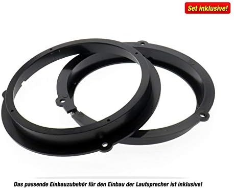 Mediadox Front/Heck 16,5cm/165mm Auto Lautsprecher/Boxen/Speaker Komplett-Set von Rckford Fsgate kom