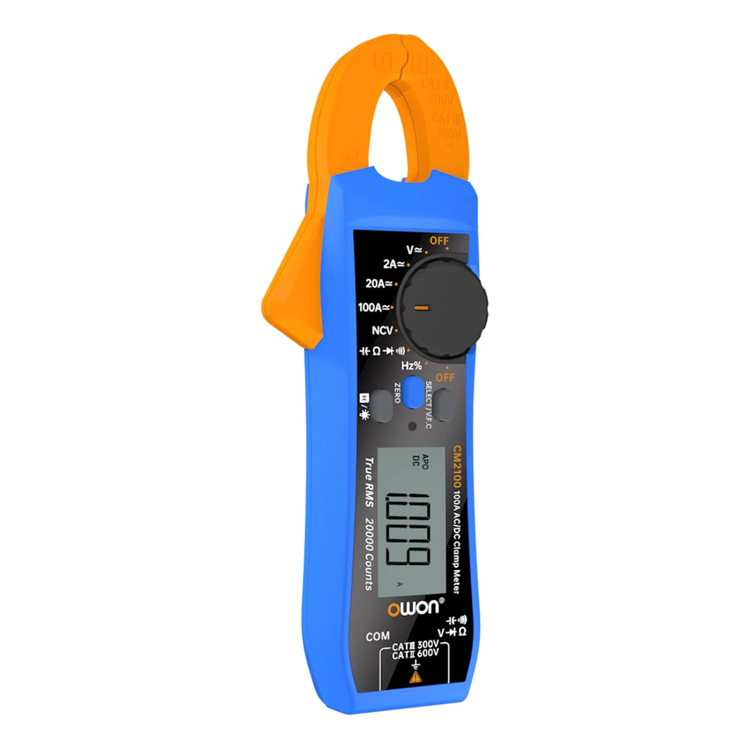 OWON CM2100 Mini Digital Clamp Meter 100A AC DC Strom Spannung True RMS Zange Amperemeter Widerstand