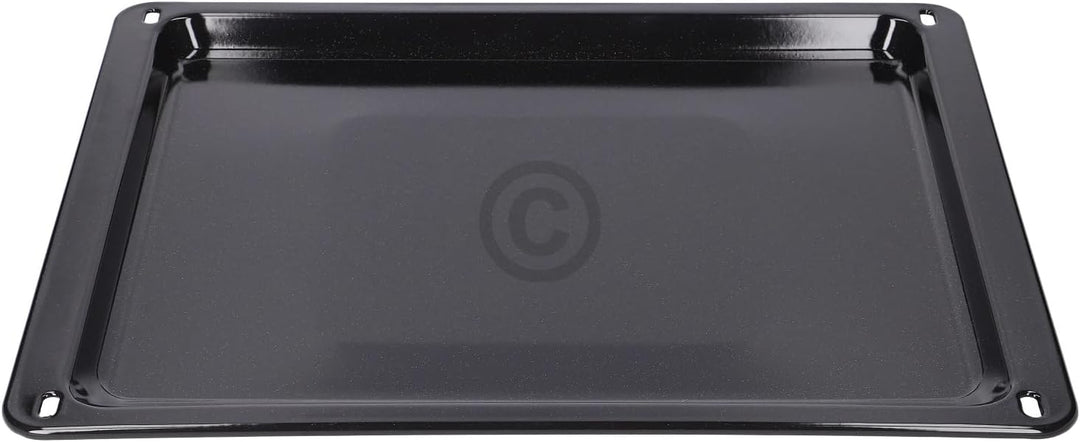 Backblech kompatibel mit Zanussi 3531939233 emailliertes Bleck für Backofen Dampfgarer 422x370x23 mm