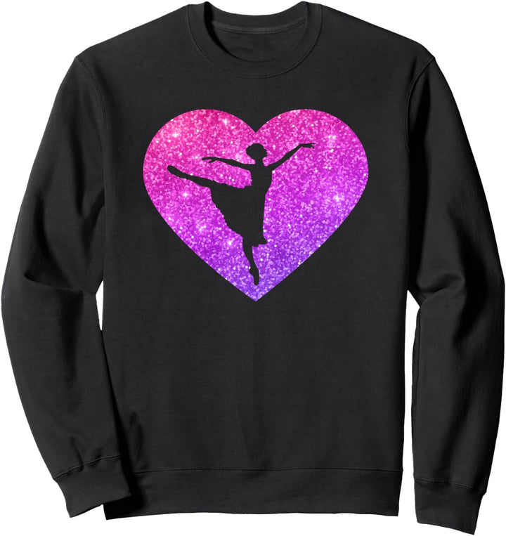 Balletttänzer Herz Geschenk für Mädchen Jugendliche und Frau Sweatshirt