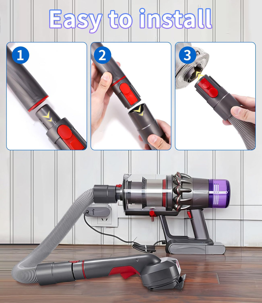 Haustier Staubsaugeraufsatz, 2 in 1 Hundehaar für Dyson Staubsaugerbürste Kompatibel, mit Dyson Gen5
