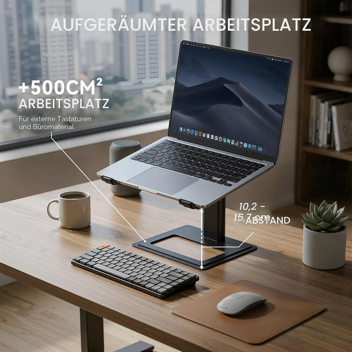 SOUNDANCE Laptop-Ständer für Schreibtisch, verstellbar, ergonomischer Laptop-Ständer für den Schreib