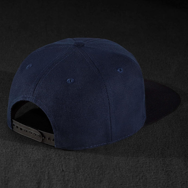Pablo & Capone Snapback Cap - Navy Blue on Black