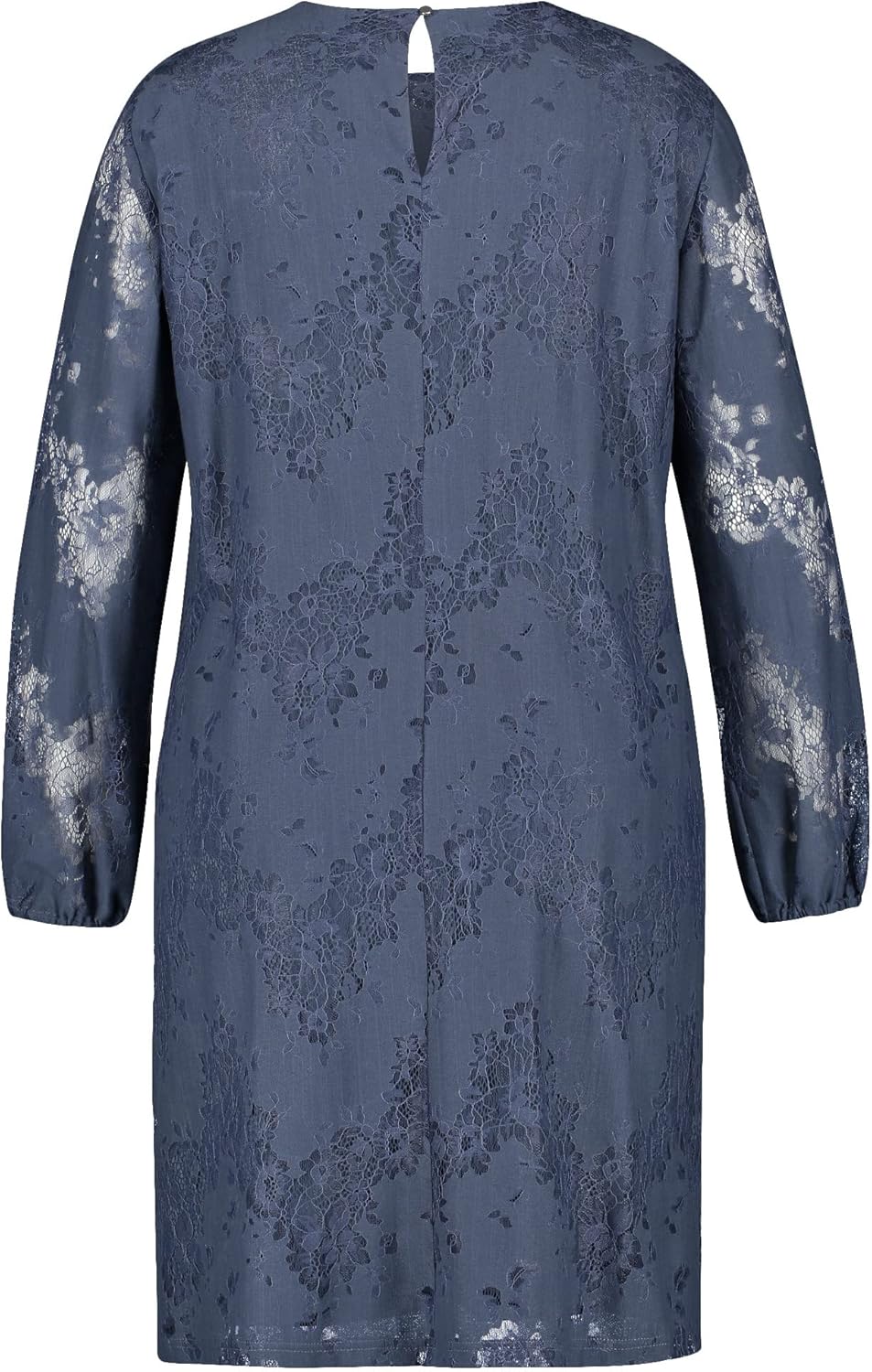 SAMOON Damen Pullover Turtle Kleid, Nordic Blue, 42