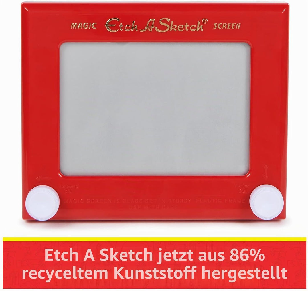 Etch A Sketch - Original Magic Screen - Magnettafel für Kinder - aus 86% recyceltem Kunststoff - Kre