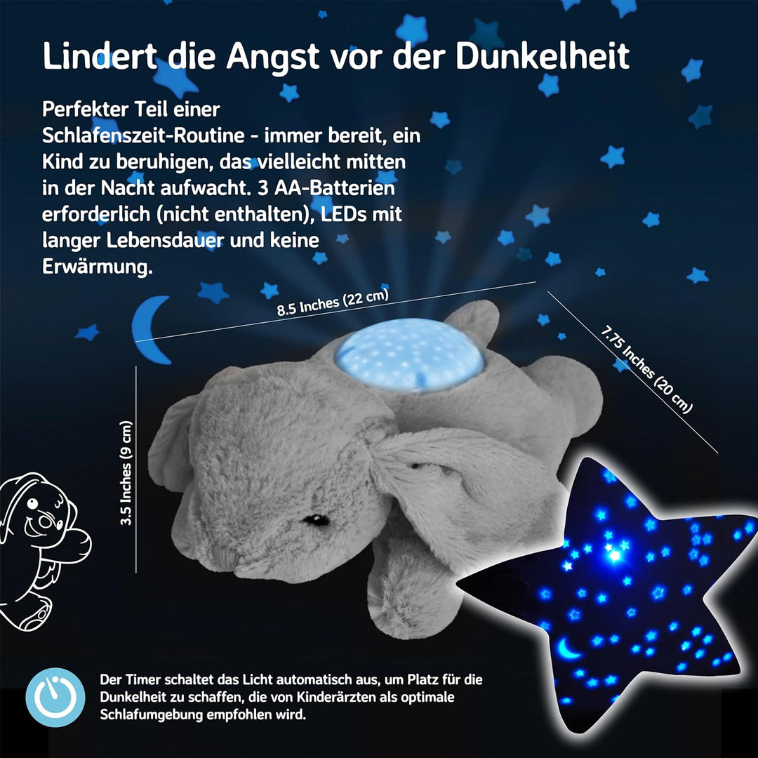 Cloud b Baby Nachtlicht Projektor & Beruhigende Schlafhilfe für Kleinkinder | Kuscheltier Sternenpro