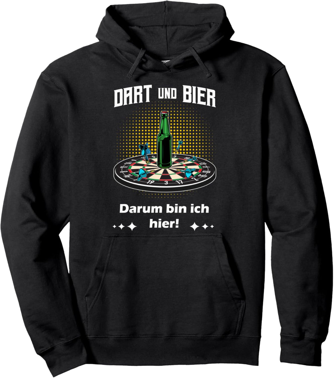 Dart und Bier das gönne ich mir Darts Teamoutfit Dartkostüm Pullover Hoodie