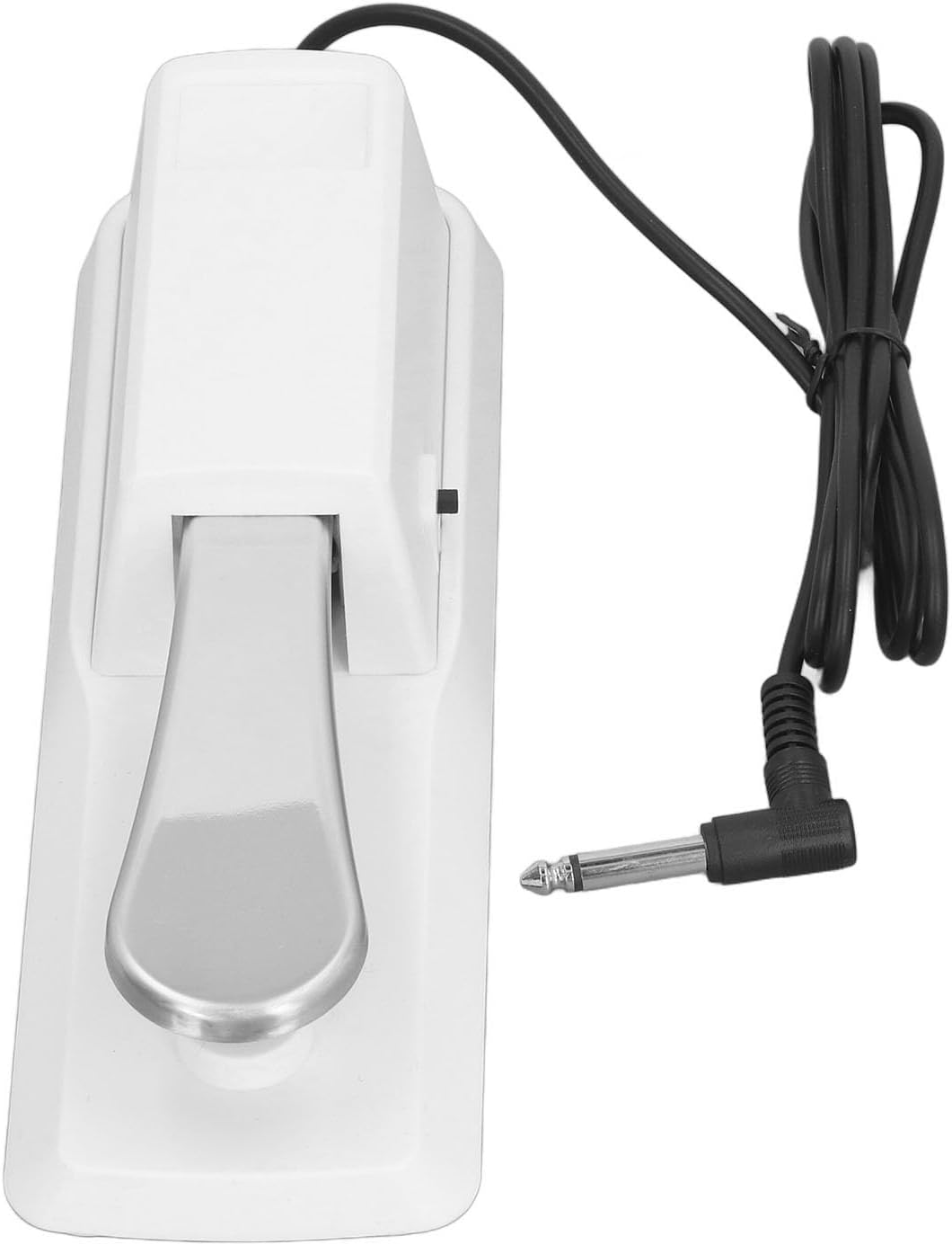 Universelles Sustain-Pedal für Tastatur, Weisses Sustain-Fusspedal mit 0,25-Zoll-Schnittstelle, Klav