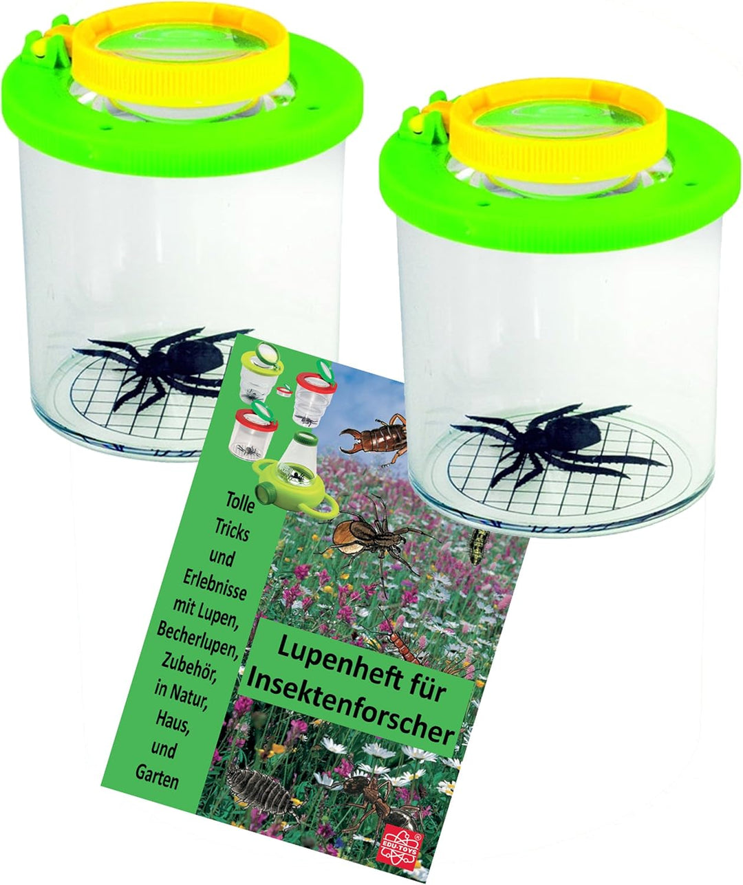 Riesiges Outdoor Naturforscher Paket mit Fernglas, Kompass, Lampe, Taschenmikroskop, 2 Becherlupen,