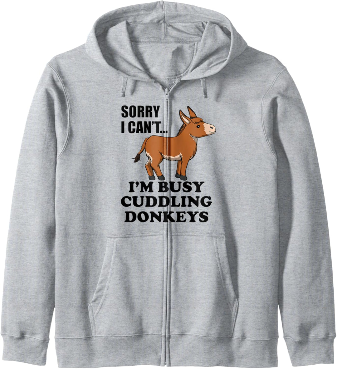 Kuscheln mit meinem Baby Esel Ironic Kapuzenjacke