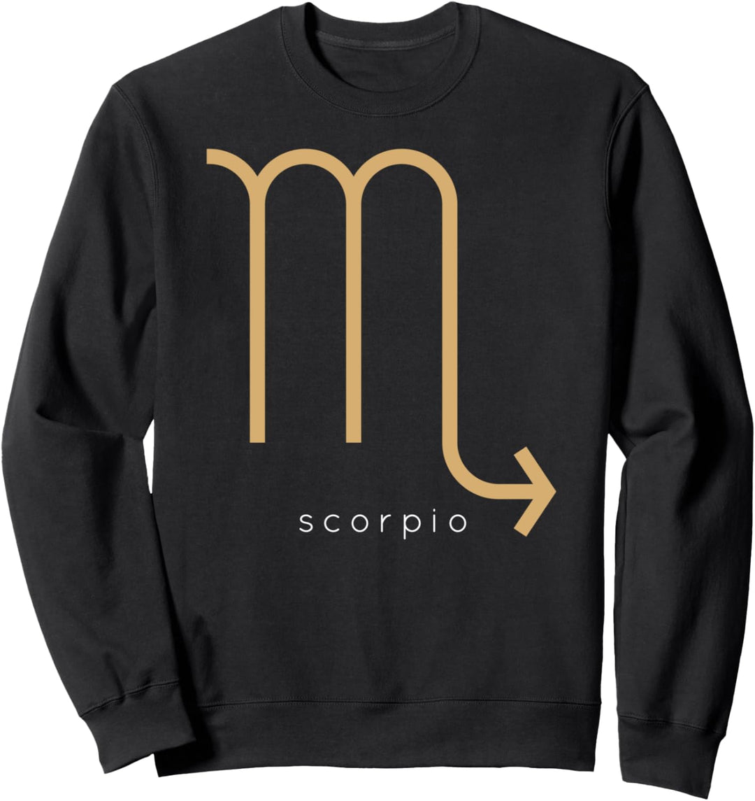 Minimalistischer Sternzeichen-Skorpion Sweatshirt