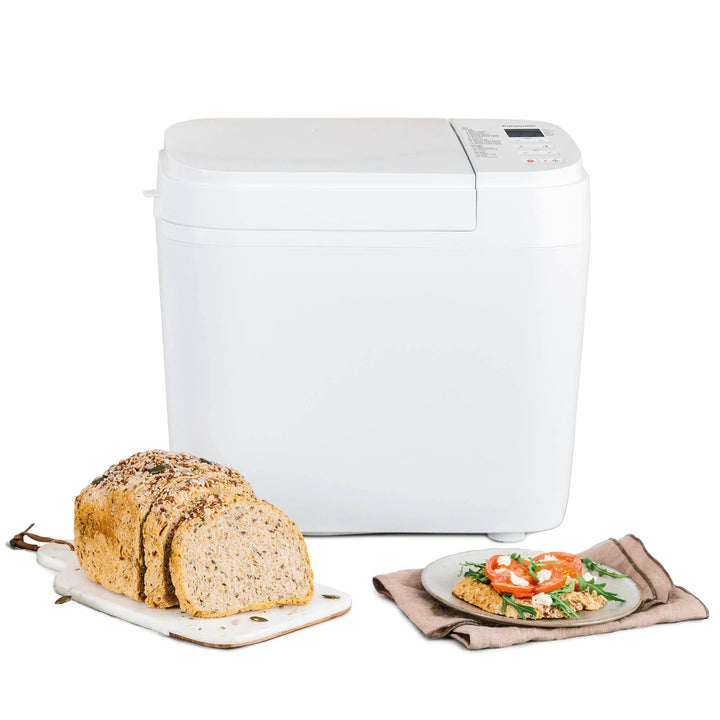 Panasonic SD-B2510W Vollautomatischer Brotbackautomat, 4 glutenfreie Programme, horizontales Design,