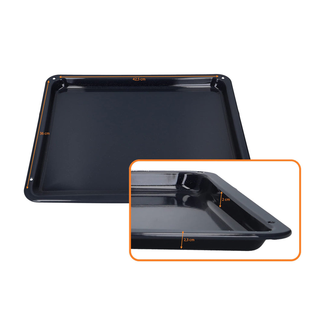 DL-pro Backblech 42,5x36x2,3cm emailliert für AEG Electrolux Juno 387028720/2 3870287202 387028720 f