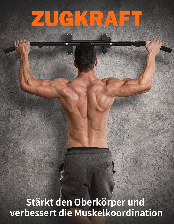 Fitarc Klimmzugstange Wandmontage, Pull Up Bar für Zuhause, robuste Klimmzugstange Wand mit Multi-Gr