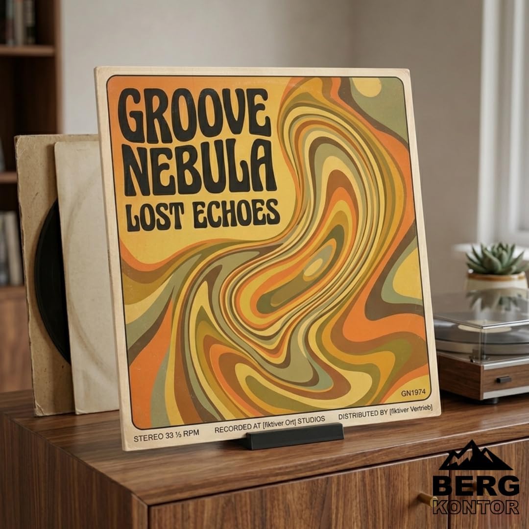 4er Set Schallplattenständer – Modernes Vinyl Display & LP Aufsteller für 7", 10" & 12" Platten – El