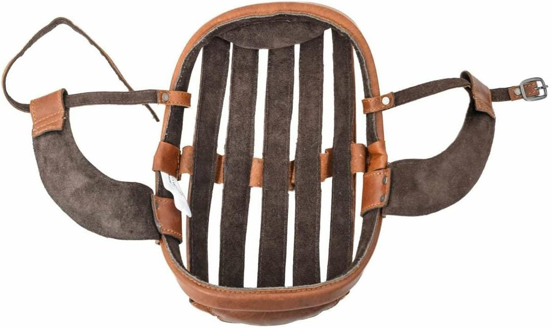 Gusti Fahrradhelm Leder - Jacques A. Bike Sturzkappe Retro Vintage Braun 58 cm, 58 cm