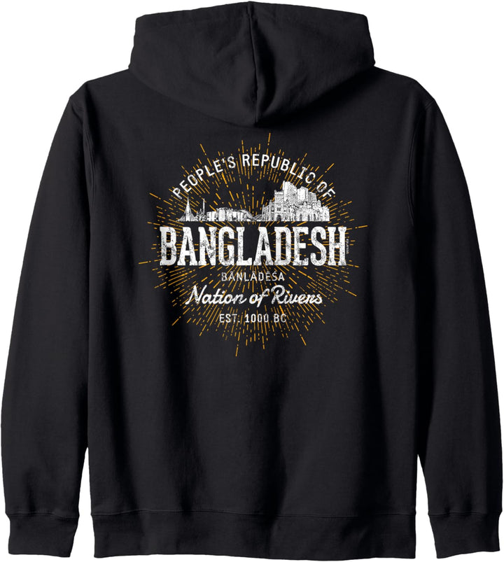 Bangladesh Vintage Stil Retro Bangladesch Kapuzenjacke