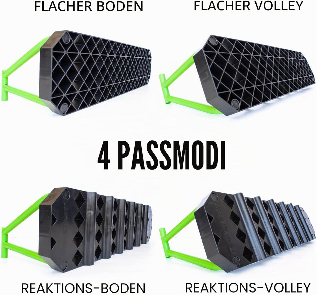 QUICKPLAY Replay Station Fussball-Rückprallbrett – Tragbarer Dual-Oberflächen-Fussball-Rebounder mit
