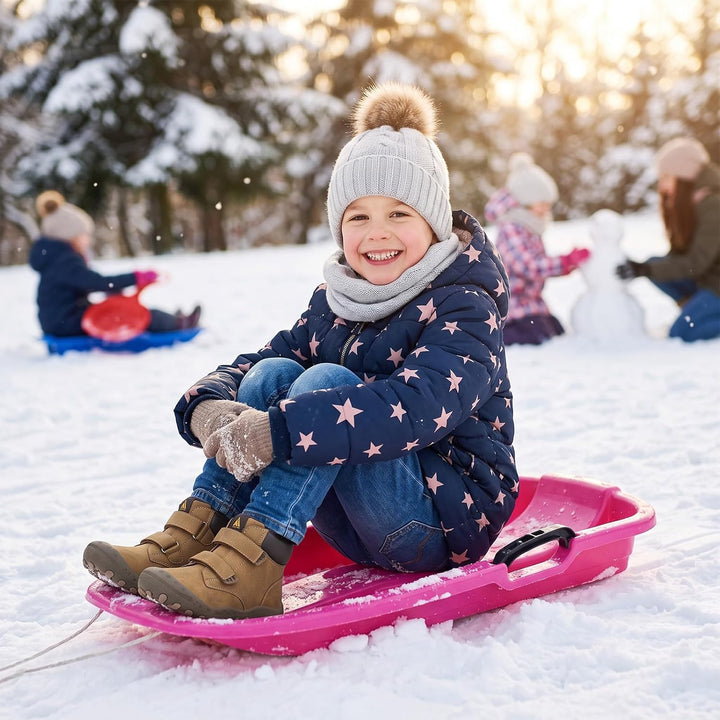 Mishansha Schneestiefel Kinder Winterschuhe Gefüttert Winterstiefel für Jungen Mädchen, Gr.24-38 EU