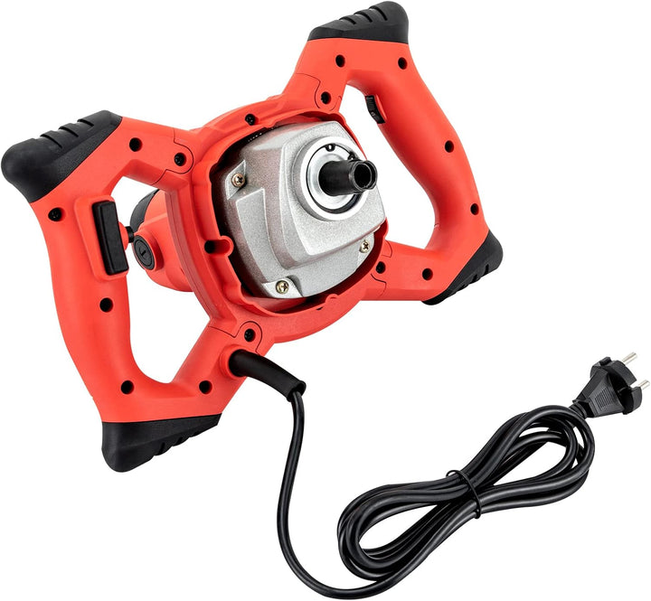 Tragbarer Betonmischer (1500 W, S-förmige Doppelklinge, Leerlaufdrehzahl 330-930rpm, Reiner Kupferbü
