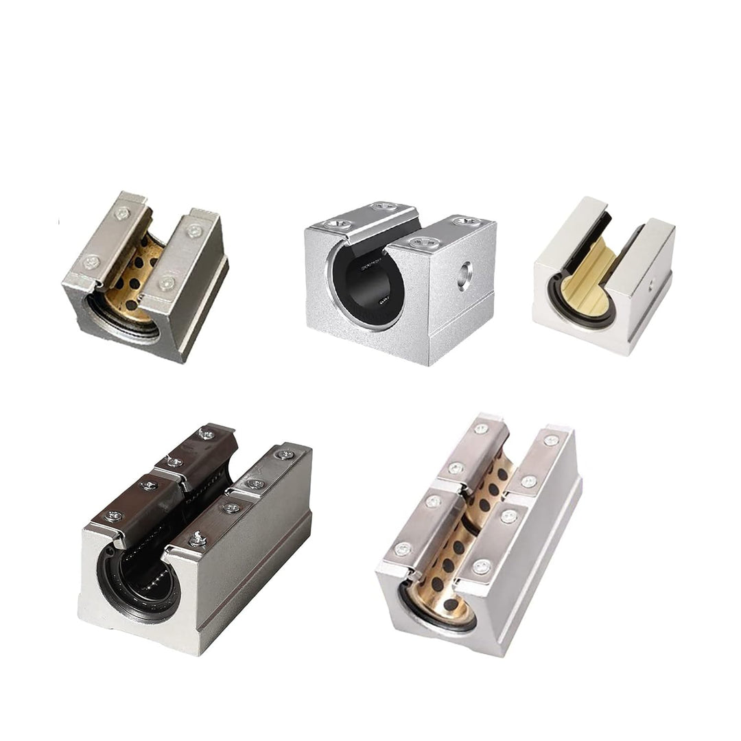 Coavoo 2 Stück SBR12LUU 12mm Linear Kugellager Slide Block Öffnen Schiebeblock Lagerblöcke für SBR12