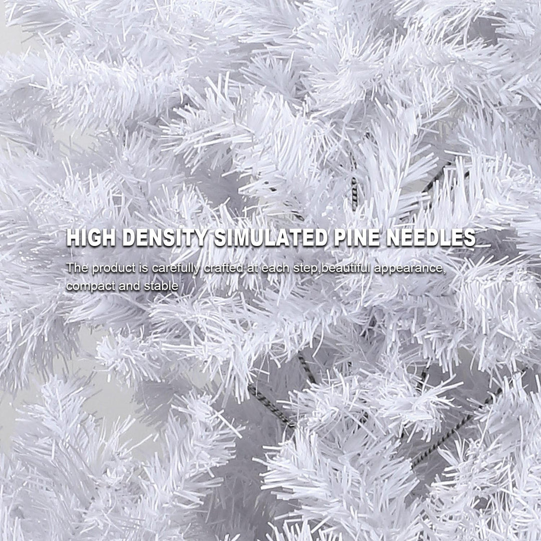 Weihnachtsbaum weiss, 120/150/180/210 cm Weiss, künstlicher Weihnachtsbaum, Kunsttanne mit Metallstä