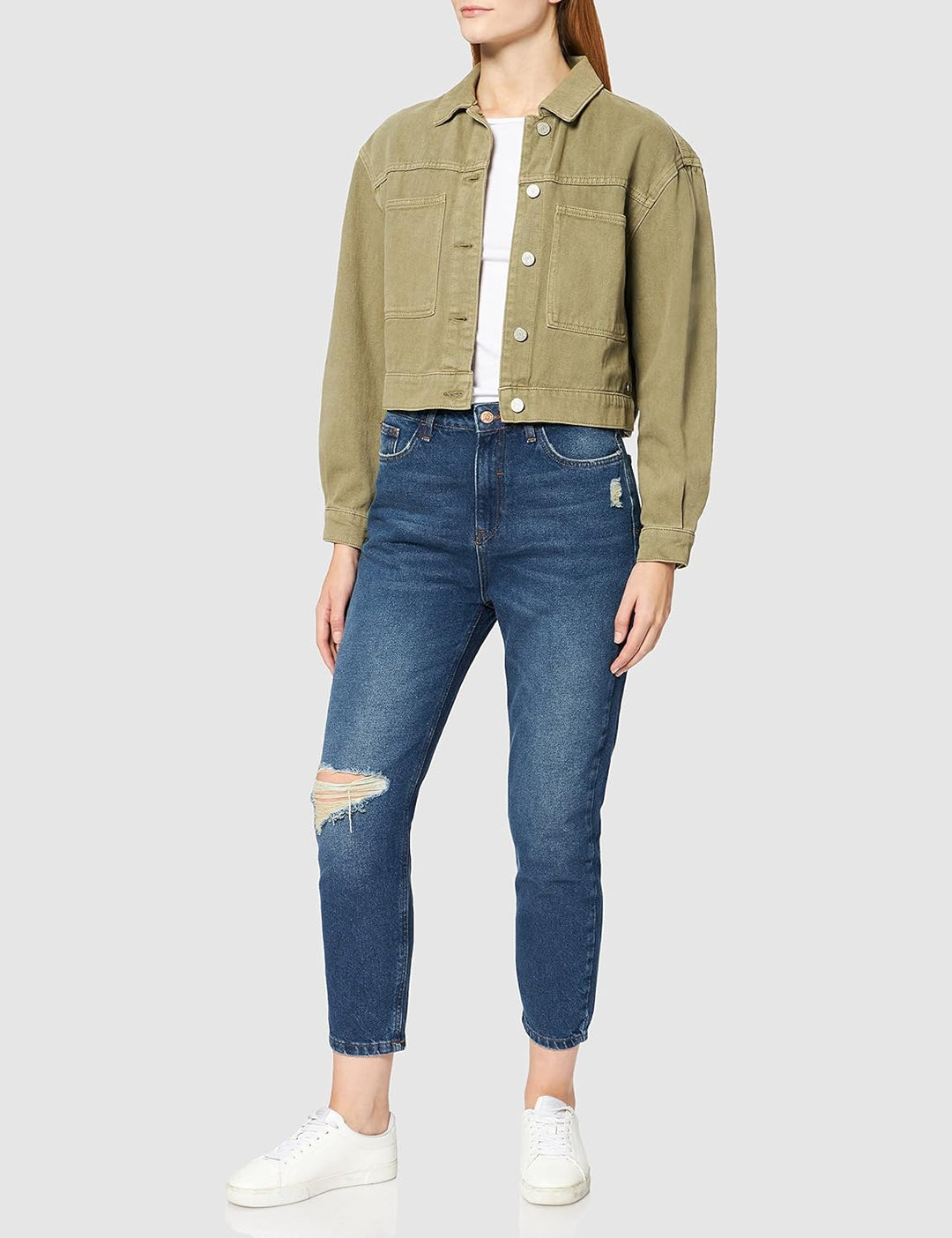 New Look Damen Jeans 3901914 36 (Herstellergrösse: L32) Blau (Blue Pattern), 36 (Herstellergrö&