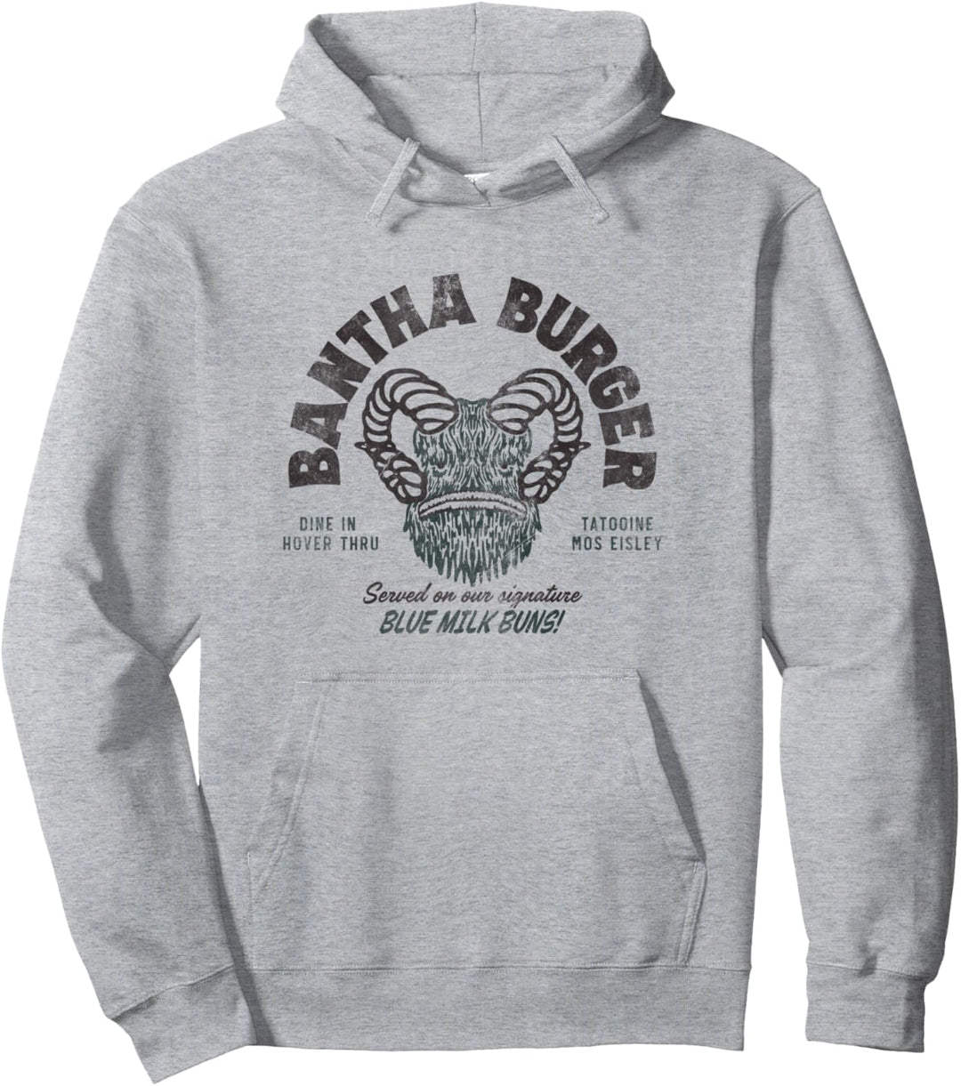 Star Wars Bantha Burger Black Pullover Hoodie