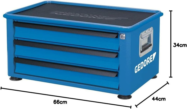 GEDORE 6618130 1430 Werkzeugtruhe mit 3 Schubladen,