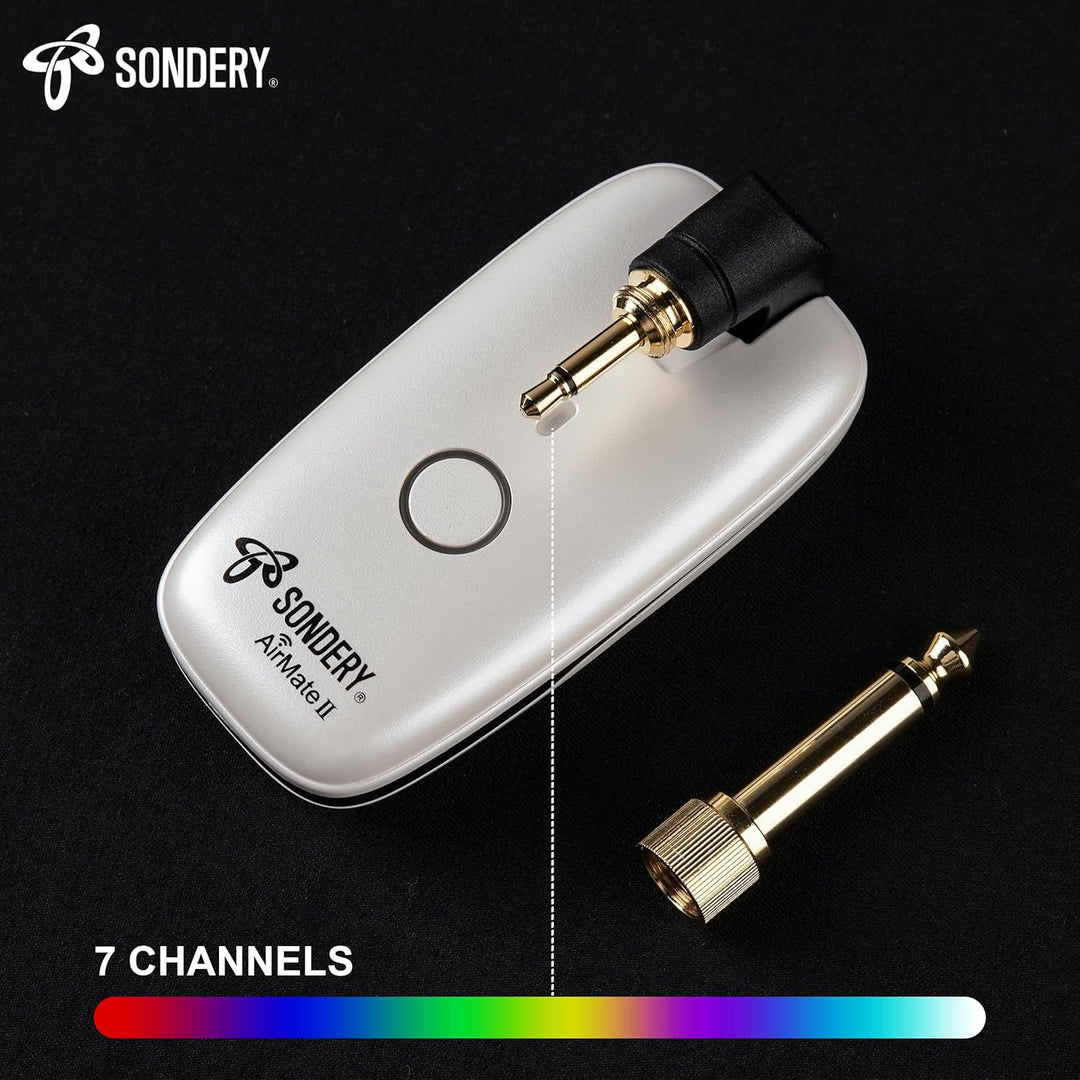 Sondery Drahtloses Gitarren-System: Sender und Empfänger, kompatibel mit mehreren Instrumenten: Gita