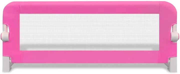 vidaXL Bettschutzgitter 102cm Kinderbettgitter Bettgitter Gitter Kinderbett 102 x 42 cm Rosa 102x42