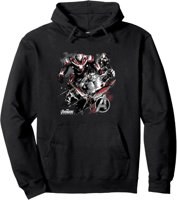 Marvel Avengers Infinity War Team Distressed Pullover Hoodie
