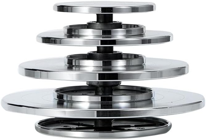 15/20/25/30CM Töpferscheibe Aluminium-Drehscheibe DIY Tonwerkzeuge Doppelseitige Kuchenkeramik-Drehs