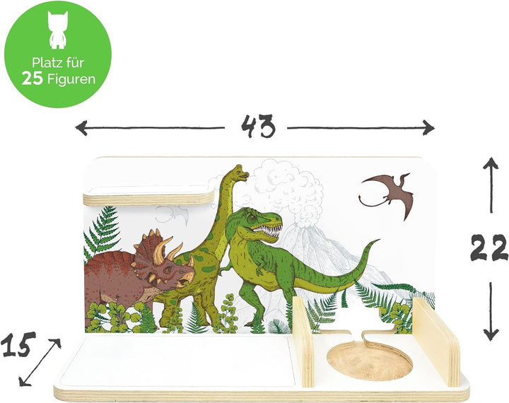 stadtecken® Kinder Regal für Musikbox I Serie für Kleinkind I Geeignet für die Toniebox und ca. 25 T