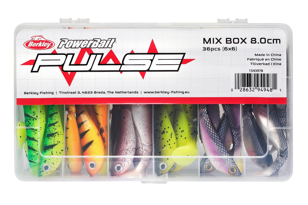 Berkley Pulse Shad Gummifisch-Set – Set aus weichen Paddelschwanz-Ködern für Hecht, Barsch, Köder fü
