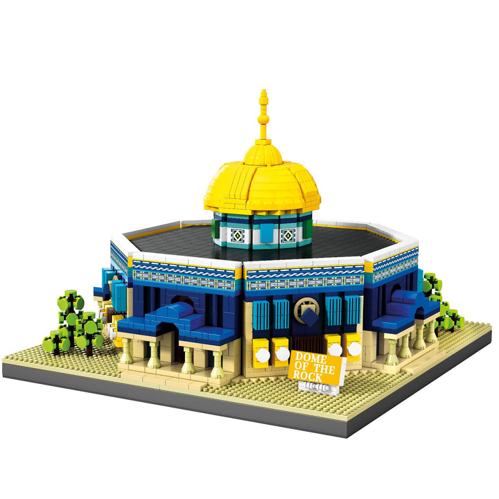 Kuppel des Felses Bausteine Sets Islamische Architektur Baukits Weltberühmtes Wahrzeichen Modell Spi