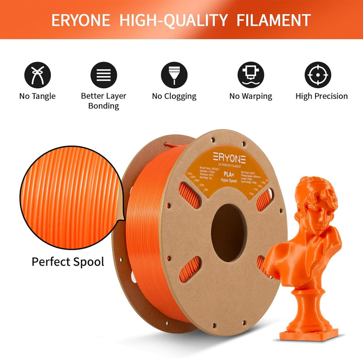 ERYONE High Speed Filament PLA+ 1.75mm +/- 0.03mm, High Speed Filament PLA+,Rapid PLA Plus Filament,
