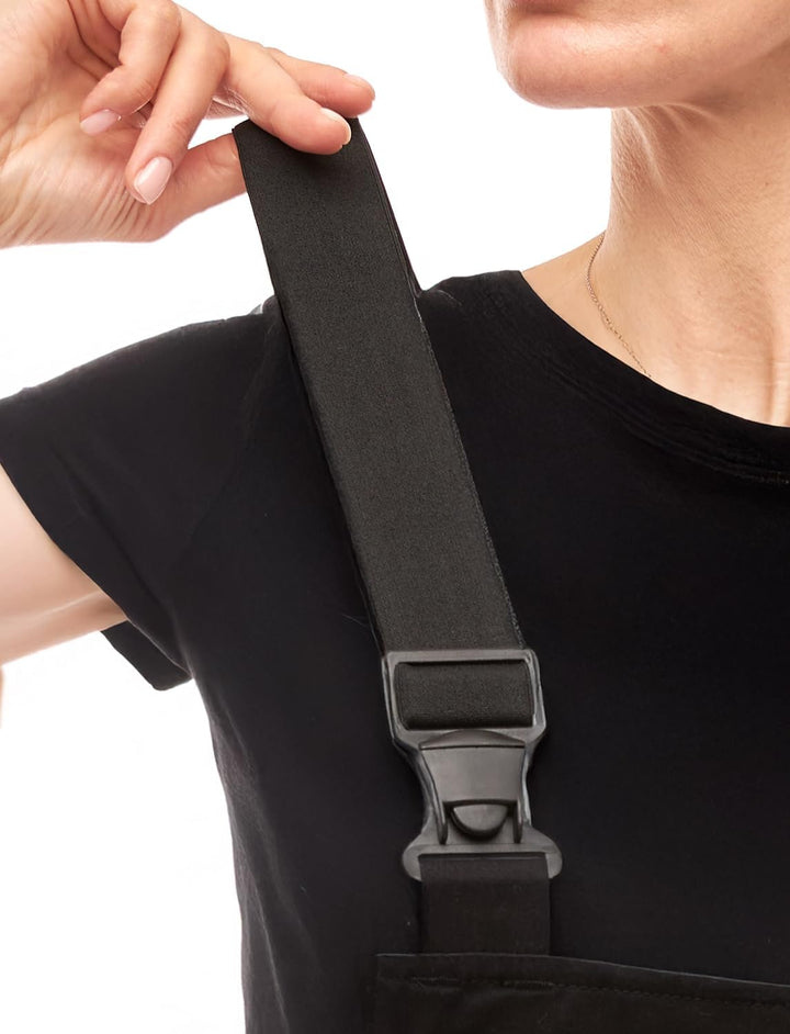 strongAnt Latzhose Damen stretch Arbeitshose für Frauen mit Kniepolstertaschen Baumwolle Cargo Hose