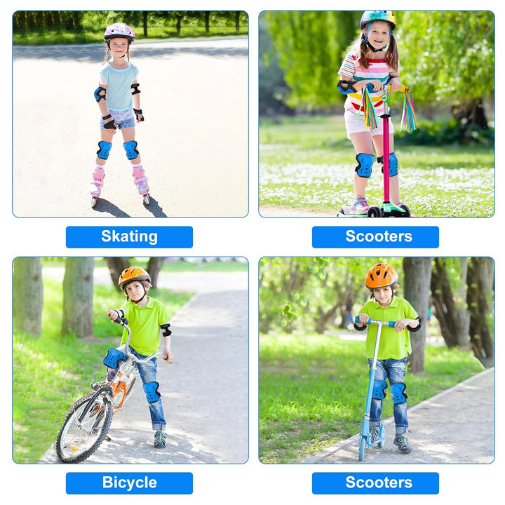 Inkidio Knieschützer für Kinder Schutzausrüstungs-Set mit Knieschonern, Ellbogenschonern Handgelenks