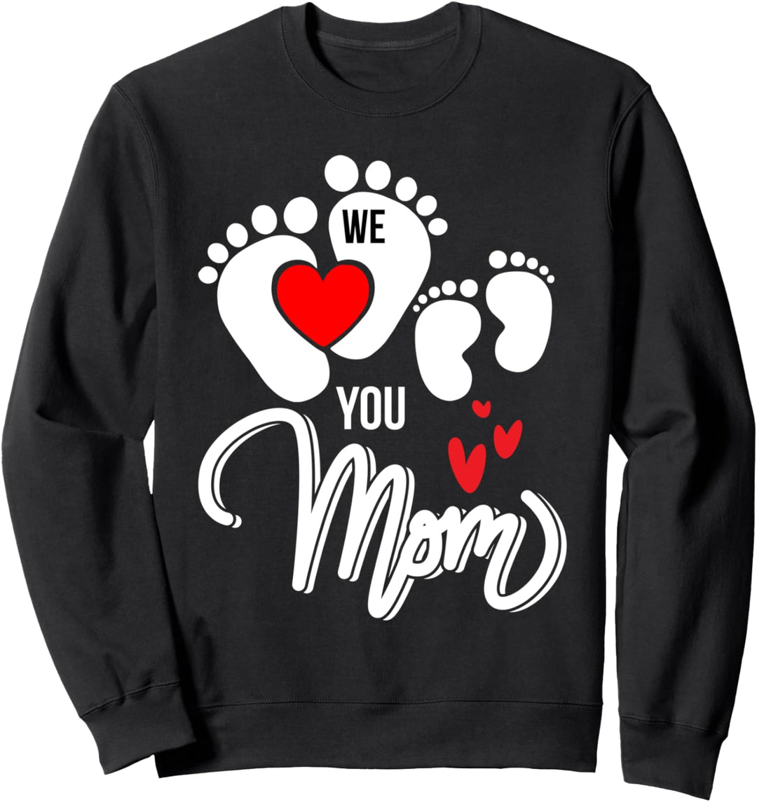 Rotes Herz - We love you mom Sweatshirt