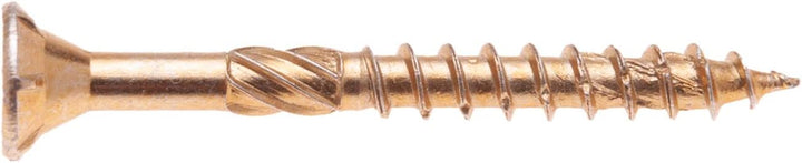 Holzschrauben, 6 mm, selbstschneidend, aus Kohlenstoffstahl, Torx, gelb, mit flachem Kopf, verzinkt,
