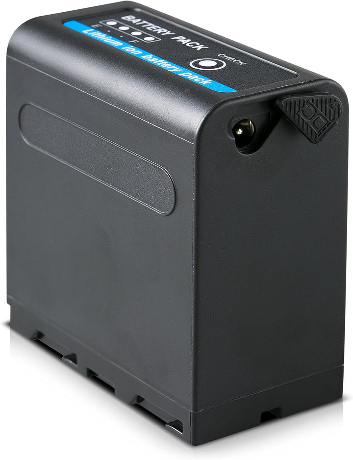 Blumax 2X Akku NP-F980 / NP-F990 LG Zellen 10050mAh + Turbo-Ladegerät | kompatibel mit Sony NP-F750