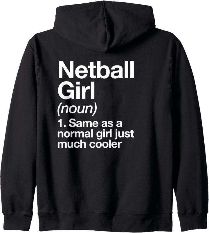 Netzball Mädchen Definition Lustig Sport Mannschaft Kapuzenjacke