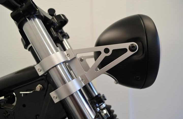 Alchemy Parts Hochwertig 39mm CNC Gebürstetes Aluminium Lenkstangen Halterung Motorrad Scheinwerfer-