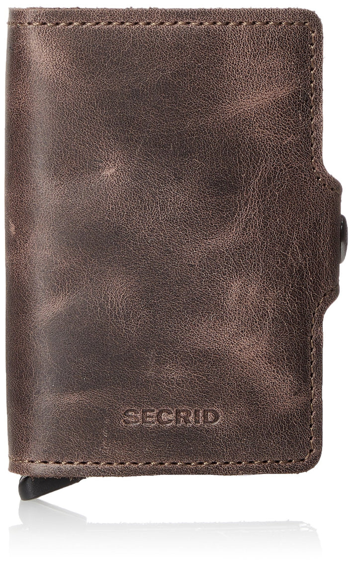 Bric's Doppelbrieftasche aus Leder in Vintage-Optik, Braun