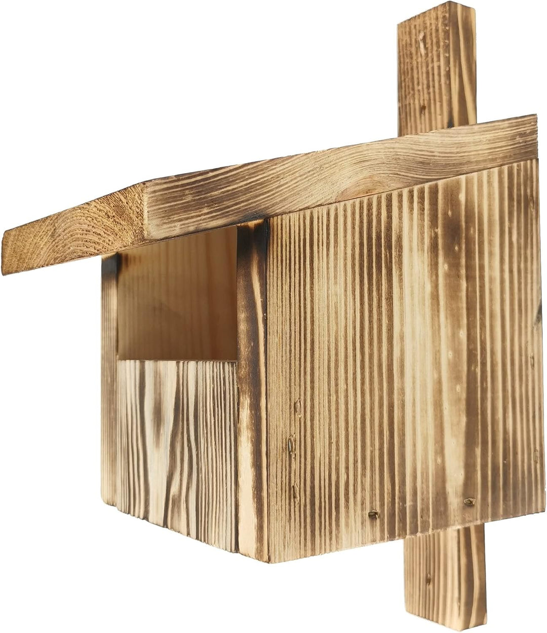 Leviatan IDEA HOME TURDUS Vogel Nistkasten Rotkehlchen, Rotschwänzchen aus Massiv-Holz - Verschraubt
