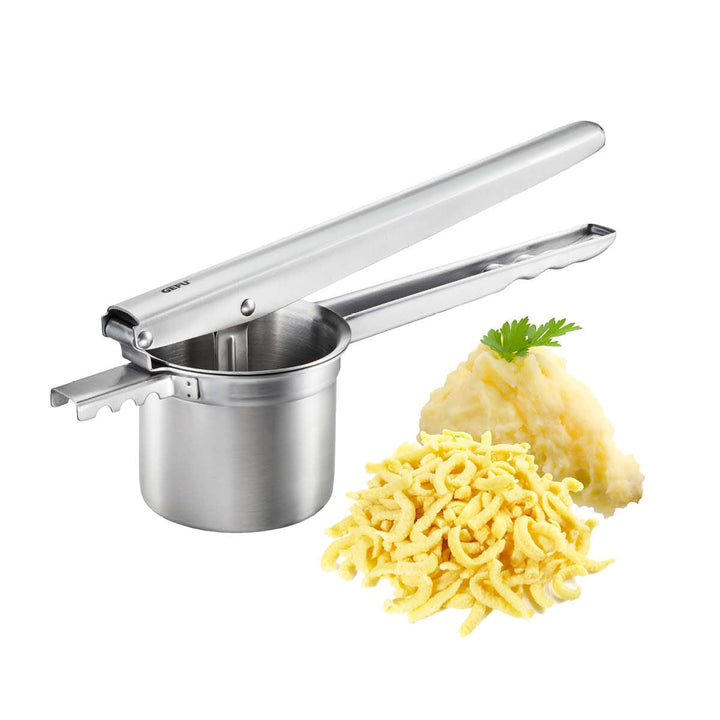 GEFU 89440 Kartoffel-, Saft- und Spätzlepresse PRENSO, für feines Kartoffelpüree, selbstgemachte Spä