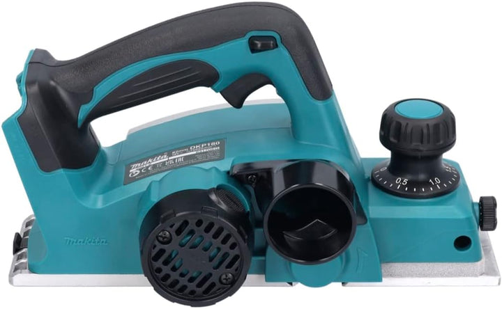 Makita DKP180Z LXT 18 V Li-Ion Hobelmaschine 82 mm mit 1 x 5,0 Ah BL1850 Akku &amp; DC18RC Ladung