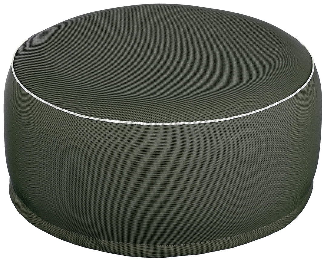 Brandsseller Outdoor Sitzhocker aufblasbar – Pouf Ø 55 x 25 cm – wasserabweisender Sitzsack für Gart