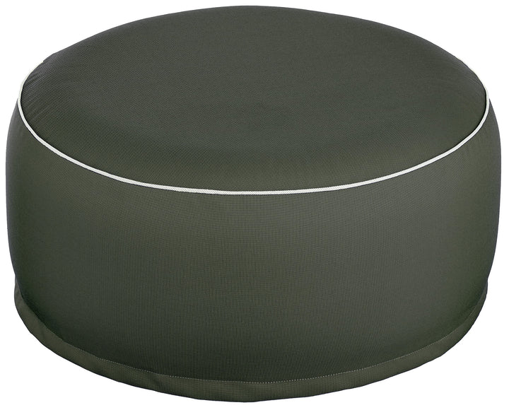 Brandsseller Outdoor Sitzhocker aufblasbar – Pouf Ø 55 x 25 cm – wasserabweisender Sitzsack für Gart